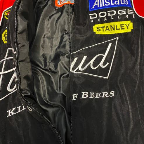 Budweiser Vintage Racing Jacket - NASCAR Black Edition
