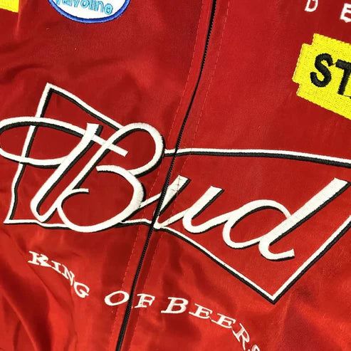 Budweiser Vintage Racing Jacket - NASCAR Red Edition