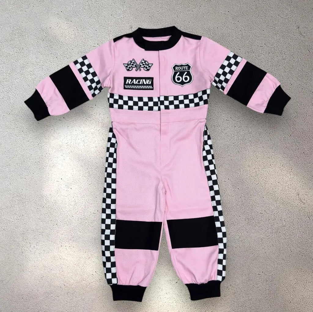 F1 Birthday Baby Suit & Cap Pink
