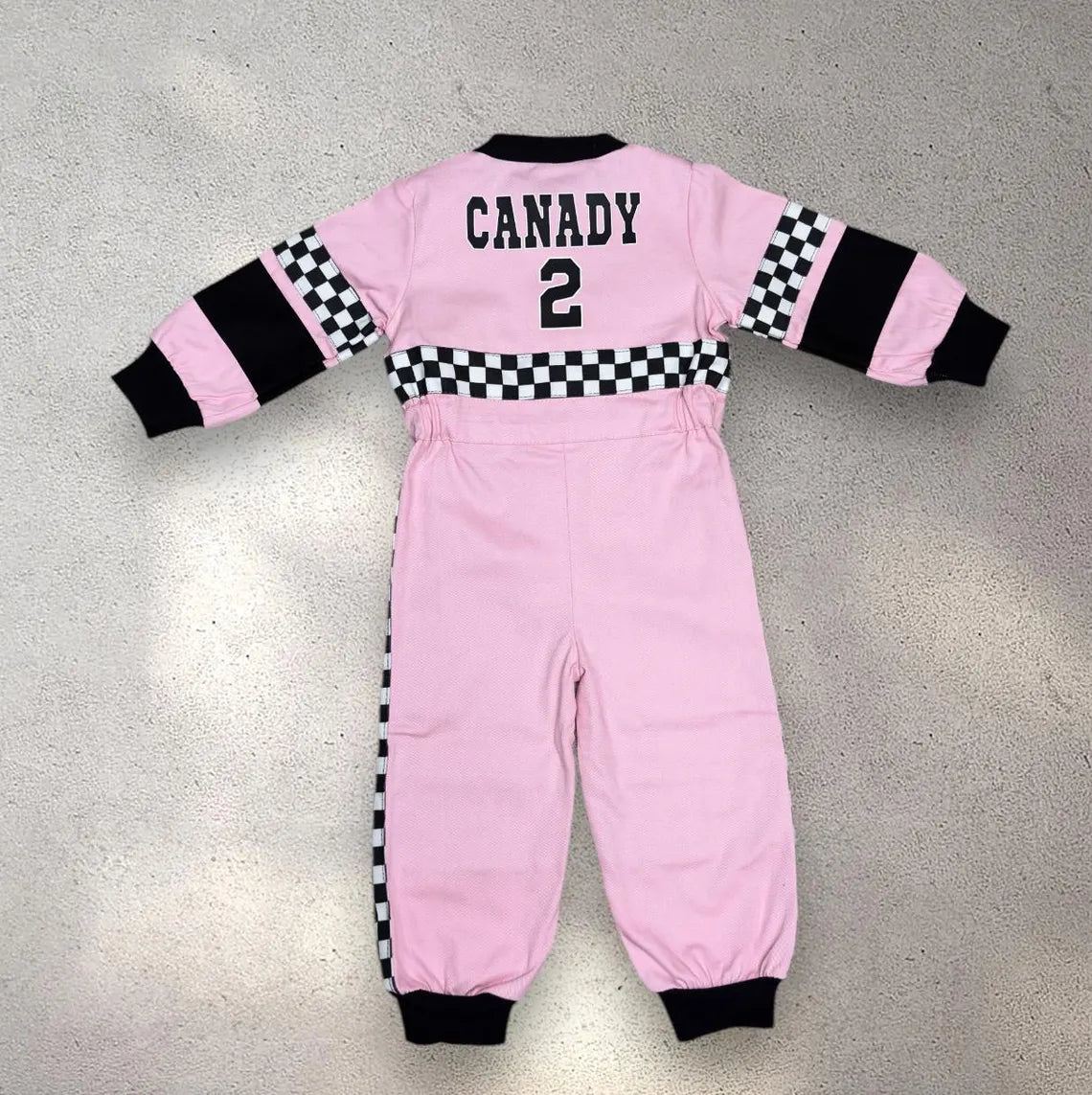 F1 Birthday Baby Suit & Cap Pink