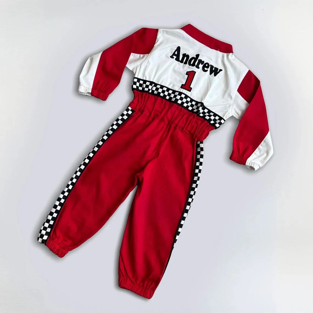 F1 Birthday Baby Suit & Cap Red