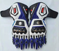 Suzuki GSXR Motorcycle Racing Leather Gloves