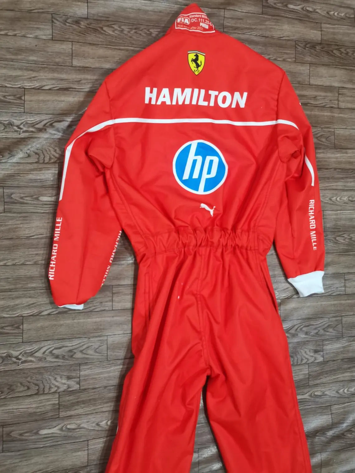 New 2025 Lewis Hamilton Scuderia Ferrari HP F1 Race Suit