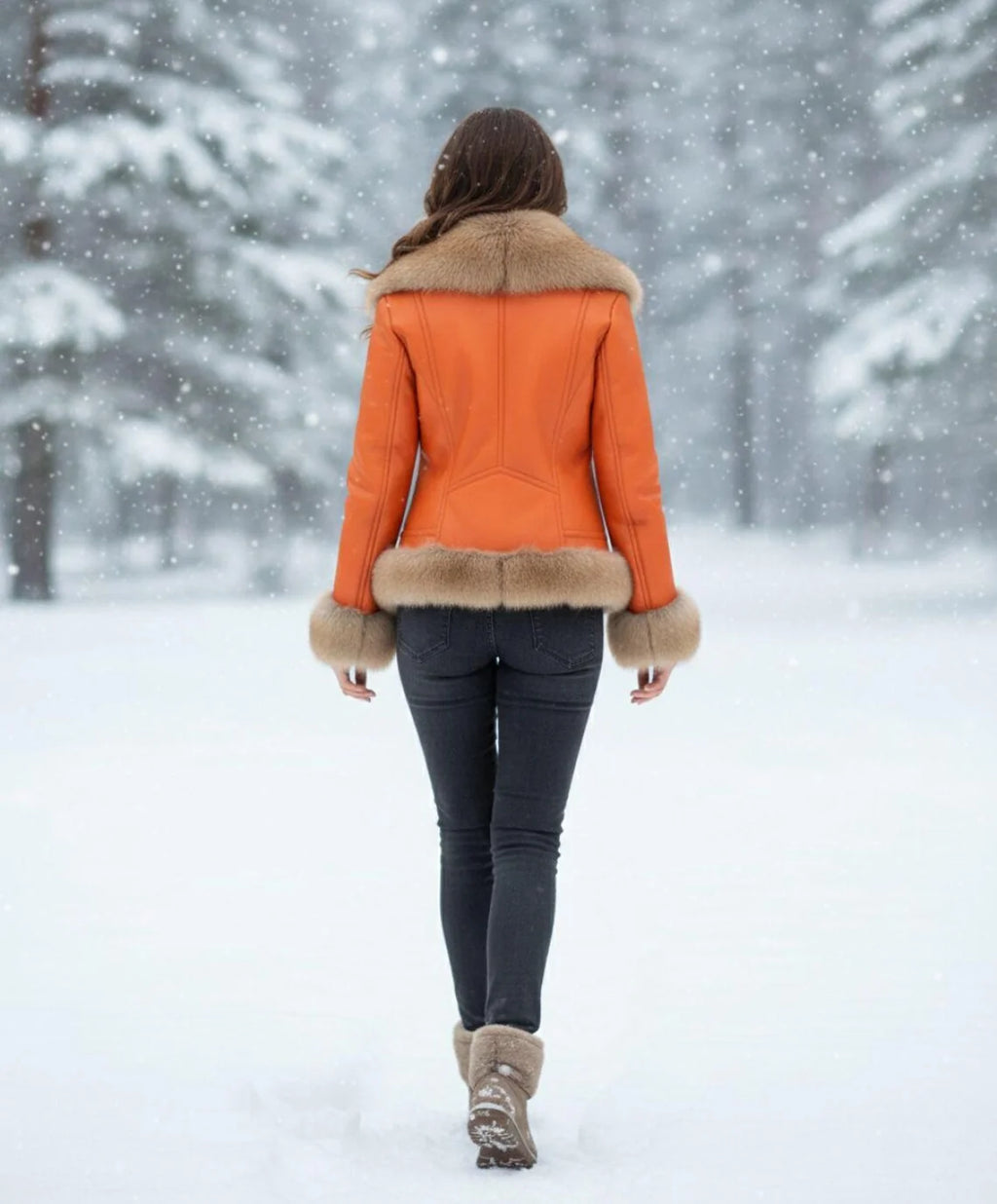 Luxury Sheepskin Jacket | Women's winter coat