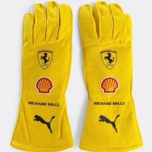 Ferrari 2025 F1 Racing Gloves | Yellow