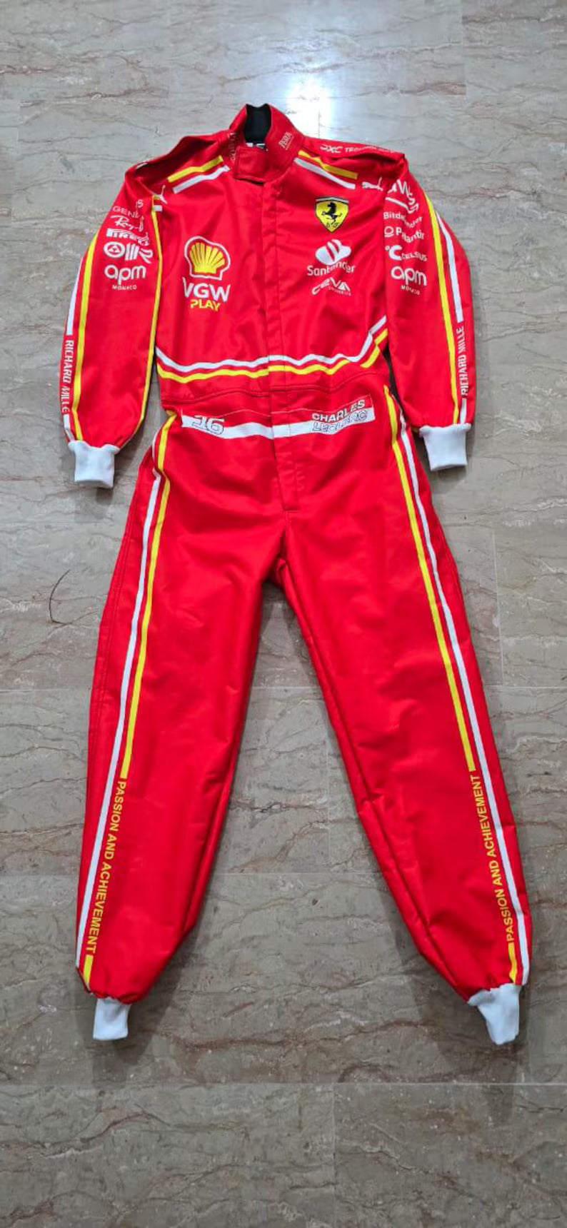 2024 Charles Leclerc Monaco GP Ferrari F1 Replica Race Suit