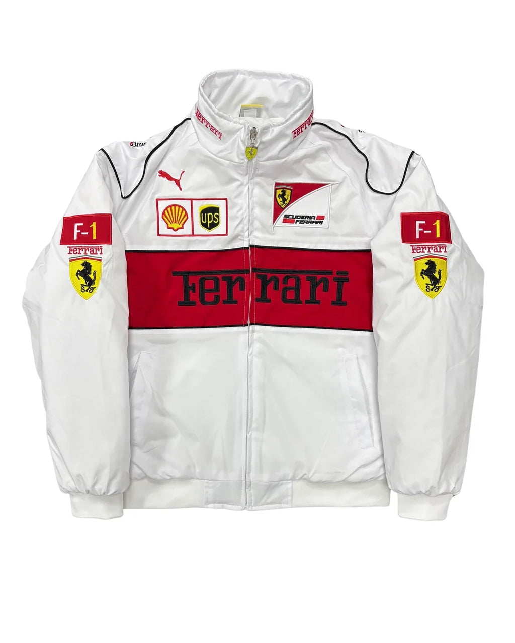 Ferrari F1 Vintage Racing Jacket - White
