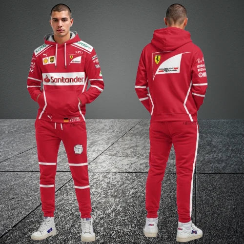 Sebastian Vettel Ferrari F1 Racing Tracksuit Red 2017