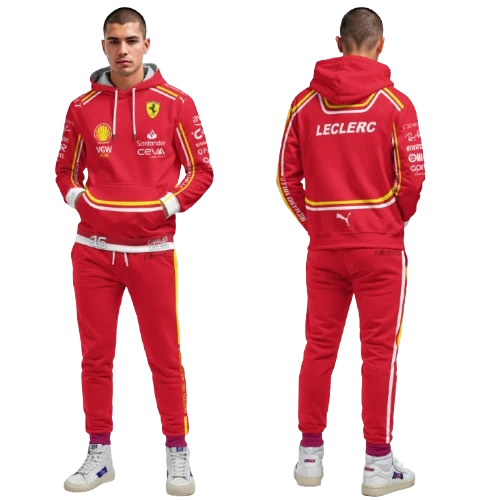 Charles Leclerc Racing F1 Tracksuit Red 2024