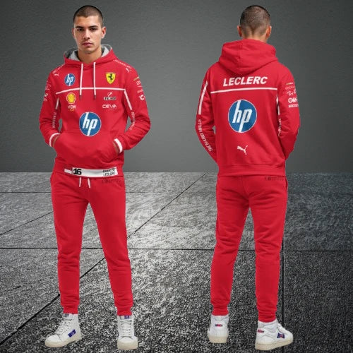 Charles Leclerc Racing F1 Tracksuit Red 2025