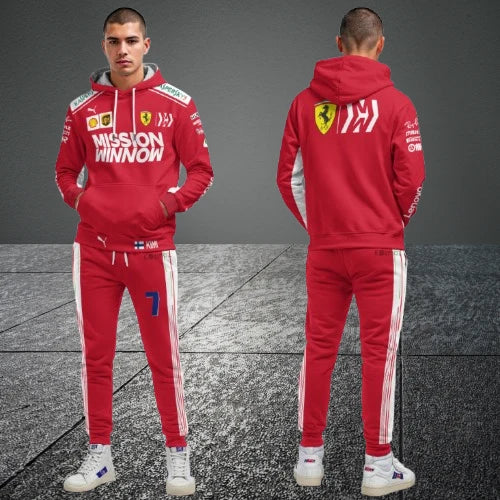 Kimi Raikkonen Mission Ferrari F1 Racing Tracksuit Red 2018