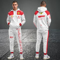 Charles Leclerc F1 Racing 2023 Monaco GP Tracksuit White