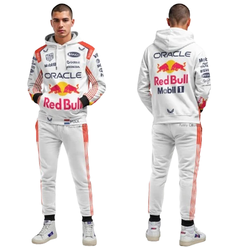 Max Verstappen Racing Costume 2025 Japan GP Tracksuit White