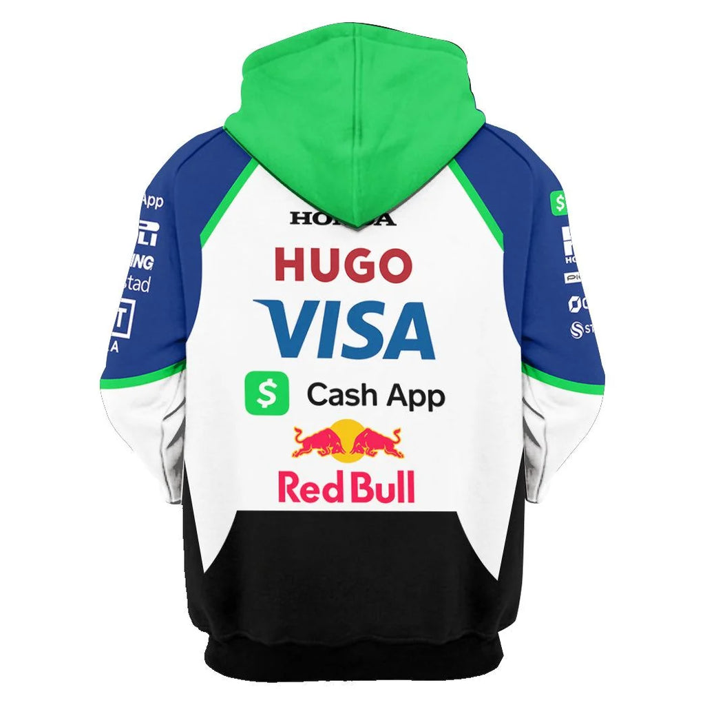 Isack Hadjar Visa Cash App Racing Bulls F1 Team Race Suits Hoodie