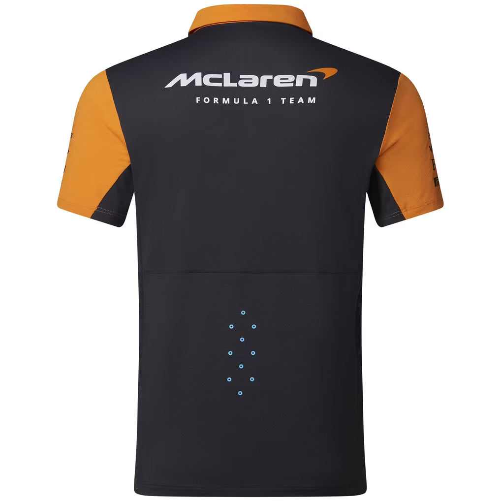 F1 Team McLaren Racing Polo Shirt 2023 Orange & Black