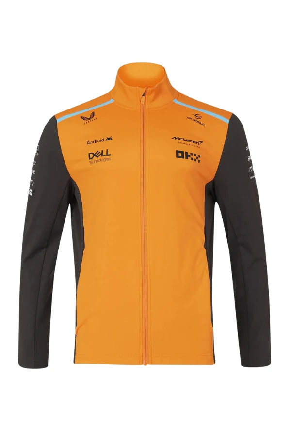 2024 F1 Team McLaren Softshell Jacket Orange Black