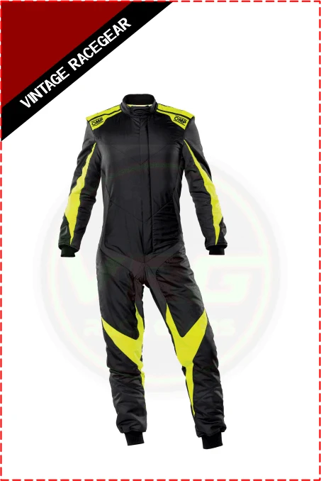 ONE EVO X OVERALL FIA 8856-2018 Yellow-Black - Vintage Racegears