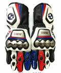 BMW Motorcycle Racing Gloves White
