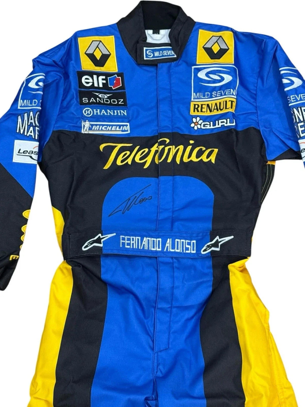 2006 Fernando Alonso Renault F1 Race Sublimation Printed Suit