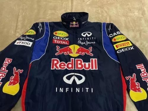 Red Bull f1 vintage jacket Navy Blue - Vintage Racegears