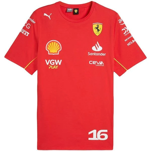 Scuderia Ferrari 2024 Team Charles Leclerc T-Shirt