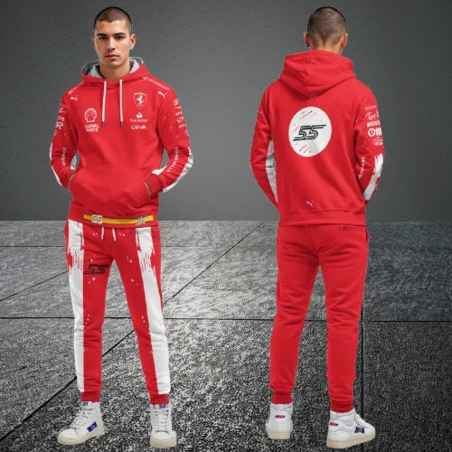 Carlos Sainz Las Vegas GP Ferrari F1 Tracksuit Red 2023