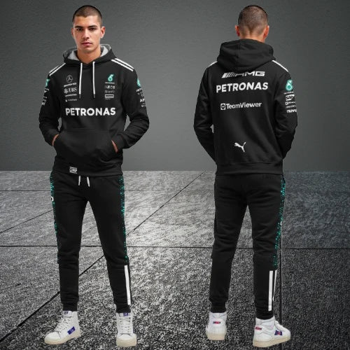 George Russell F1 Racing Tracksuit Black 2025